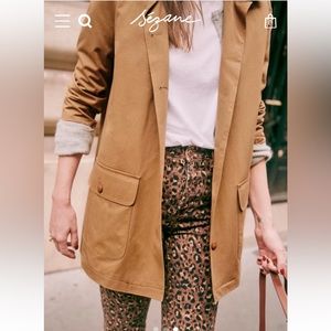 Sezane Alfred Coat in Camel